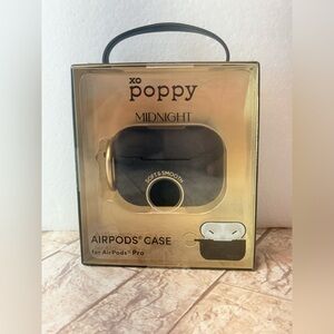 XO Poppy AirPods Case Midnight Black (1st & 2nd Generation) NIB